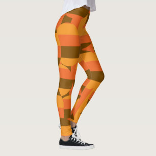 abstract kleurrijk retrorecircuit leggings