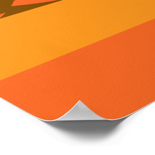 abstract kleurrijk retrorecircuit poster (Hoek)