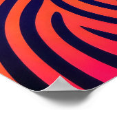 Abstract Kleurrijk Schilderen van een Zebra 2:3 II Poster (Hoek)