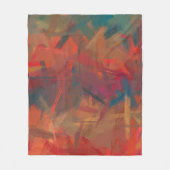 Abstract Kleurrijk Schilderij #2 Fleece Deken (Voorkant)