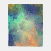 Abstract Kleurrijk Schilderij #5 Fleece Deken (Voorkant)