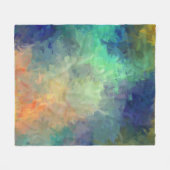 Abstract Kleurrijk Schilderij #5 Fleece Deken (Voorkant (Horizontaal))
