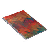 Abstract Kleurrijk Schilderij Notitieboek (Rechterzijde)