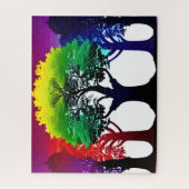 Abstract Kleurrijk Spectrum van Boomcollage Legpuzzel (Verticaal)