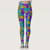 Abstract Kleurrijk Speelgoed Kinder Geometrische P Leggings (Voorkant)