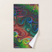 Abstract kleurrijk spiraal bad handdoek (Handdoek)