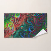Abstract kleurrijk spiraal bad handdoek (Handdoek)