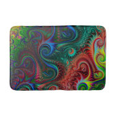 Abstract kleurrijk spiraal badmat (Voorkant)