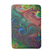 Abstract kleurrijk spiraal badmat (Voorkant Verticaal)