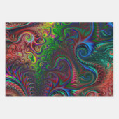 Abstract kleurrijk spiraal inpakpapier vel (Voorkant 2)