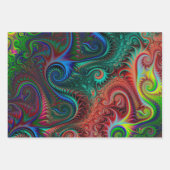 Abstract kleurrijk spiraal inpakpapier vel (Voorkant)