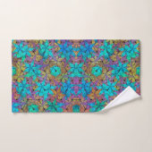 Abstract kleurrijk sterpatroon bad handdoek (Handdoek)