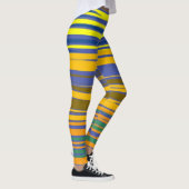 Abstract Kleurrijk Strepenpatroon Leggings (Rechts)