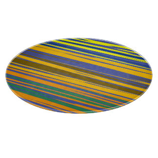 Abstract Kleurrijk Strepenpatroon Snijplank