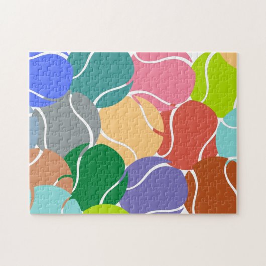 Abstract kleurrijk Tennis Balls Pattern-thema Legpuzzel (Horizontaal)