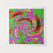 Abstract Kleurrijk Tornado Patroon Wandkleed (Voorkant (horizontaal))