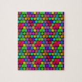 Abstract kleurrijk vierkant patroon legpuzzel (Verticaal)
