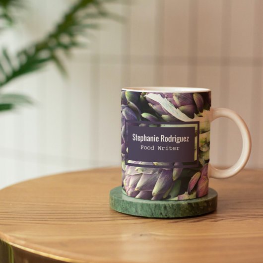 Abstract kleurrijk voedsel koffiemok