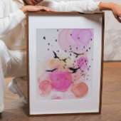 Abstract kleurrijk vogelpatroon poster