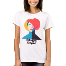 Abstract kleurrijk vrouwenportret