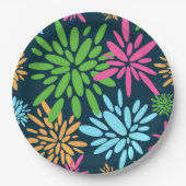 Abstract Kleurrijk Vuurwerk Bloemen Papier Bord (Voorkant)