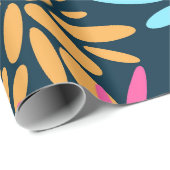 Abstract kleurrijk vuurwerkbloemen inpakpapier (Rol Hoek)