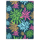 Abstract Kleurrijk Vuurwerkbloemen Klembord (Achterkant)