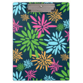 Abstract Kleurrijk Vuurwerkbloemen Klembord (Voorkant)