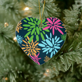 Abstract kleurrijk vuurwerkbloemen Ornament
