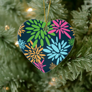 Abstract kleurrijk vuurwerkbloemen Ornament