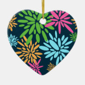 Abstract kleurrijk vuurwerkbloemen Ornament (Voorkant)