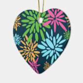 Abstract kleurrijk vuurwerkbloemen Ornament (Links)