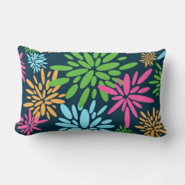 Abstract kleurrijk vuurwerkbloemen Sierkussen Kussen
