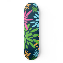 Abstract Kleurrijk Vuurwerkbloemen Skateboard