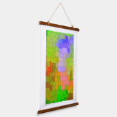 Abstract kleurrijk wandontwerp hangend wandkleed (Gebogen)