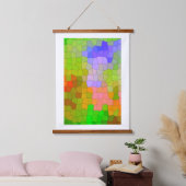 Abstract kleurrijk wandontwerp hangend wandkleed (Slaapkamer)