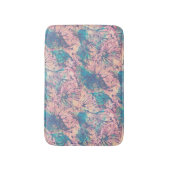 Abstract kleurrijk Waterverf bloemmotief Badmat (Voorkant Verticaal)