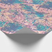 Abstract kleurrijk Waterverf bloemmotief Cadeaupapier (Hoek)