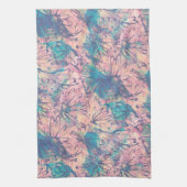 Abstract kleurrijk Waterverf bloemmotief Theedoek (Verticaal)