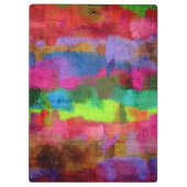 Abstract kleurrijk Waterverf patroon Klembord (Achterkant)