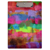 Abstract kleurrijk Waterverf patroon Klembord (Voorkant)