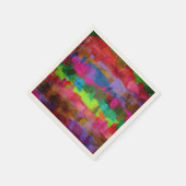 Abstract kleurrijk Waterverf patroon Servetten (Hoek)