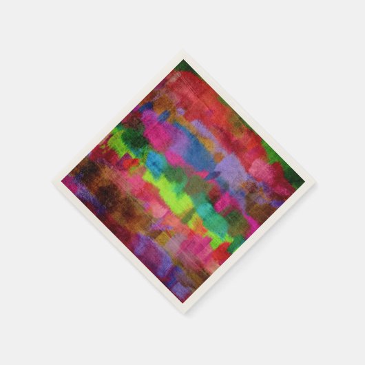 Abstract kleurrijk Waterverf patroon Servetten (Hoek)