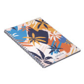 Abstract kleurrijk zomerkalm-boompatroon notitieboek (Rechterzijde)