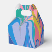 Abstract Kleurrijke Aangepaste Bruidsdouche Dankje Bedankdoosjes (Achterkant)