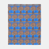 Abstract Kleurrijke Boom Fleece Deken (Voorkant)