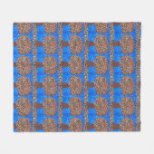 Abstract Kleurrijke Boom Fleece Deken (Voorkant (Horizontaal))