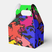 Abstract Kleurrijke Draai / Bedankdoosjes (Voorkant Zijde)
