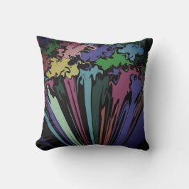 Abstract kleurrijke draai / gekleurd / geslepen /  kussen