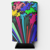 Abstract Kleurrijke Draai / Geknepen / Seltzer Blikjeskoeler (Voorkant)
